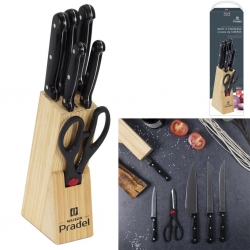 BLOC DE 5 COUTEAUX ET...