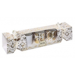 BOUGIE PARFUMEE OR ET ARGENT