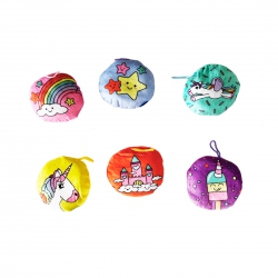 PELUCHE RONDE 10 CM LICORNE