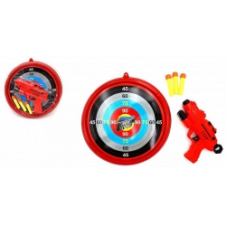 PISTOLET 3 FLECHES CIBLE 19 CM