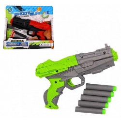 PISTOLET FLECHES MOUSSE 18 CM