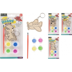 PORTE CLE EN BOIS A PEINDRE