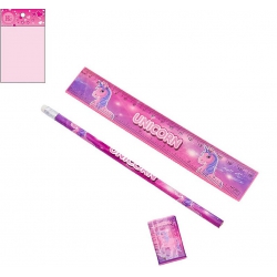 SET DE PAPETERIE LICORNE