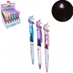 STYLO LICORNE LUMINEUSE 16 CM