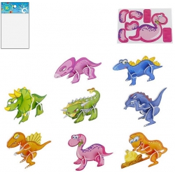 PUZZLE 8 PIECES DINOSAURE 3D