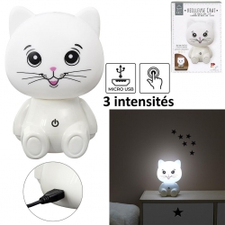 LAMPE VEILLEUSE CHAT USB