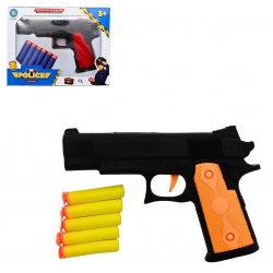 PISTOLET FLECHES MOUSSE 17 CM