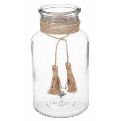 VASE BOCAL JUTE BOTANIC 25 CM
