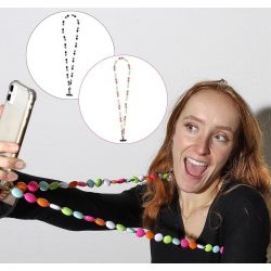 BANDOULIERE TELEPHONE PERLES