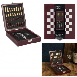 COFFRET A VIN AVEC ECHIQUIER