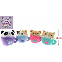 PELUCHE ANIMAL TASSE KAWAII...