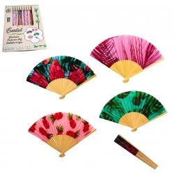 EVENTAIL MANCHE BOIS 21 CM