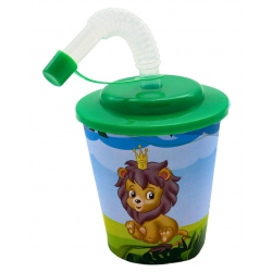 GOBELET ZOO 250 ML 3D PAILLE