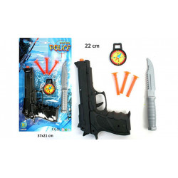 PISTOLET FLECHE POLICE 22CM...