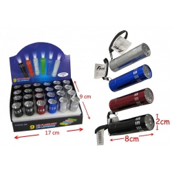 LAMPE METAL 9LED 8 CM