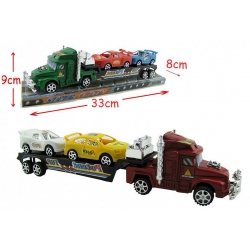 SEMI REMORQUE AVEC 2 VOITURES