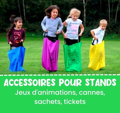 Accessoires pour stands kermesses ou fête d'école